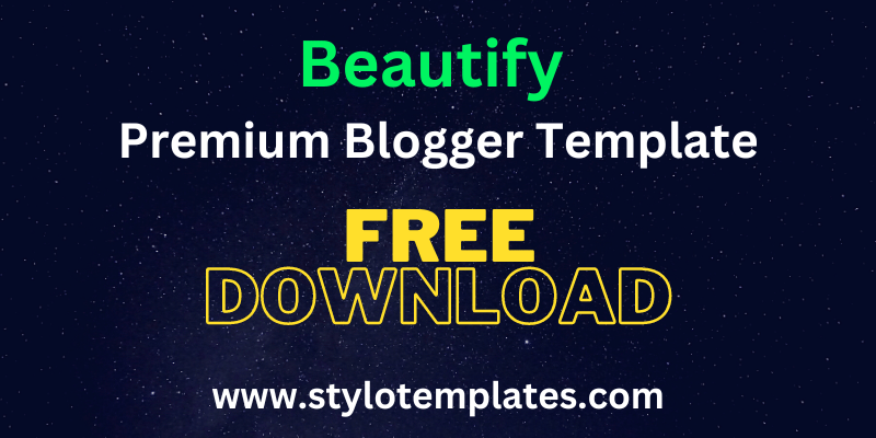 Beautify Premium Blogger Template