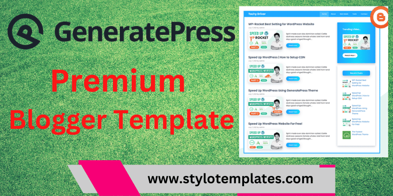 GeneratePress Premium Blogger Template