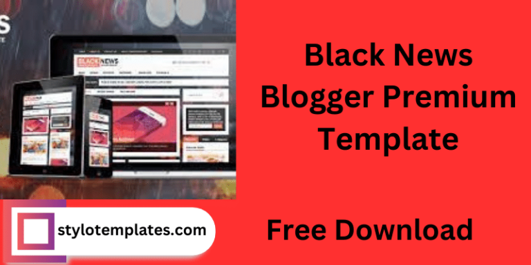 BlackNews Premium Blogger Template