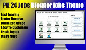 Jobs Template for  Blogger pk24 jobs