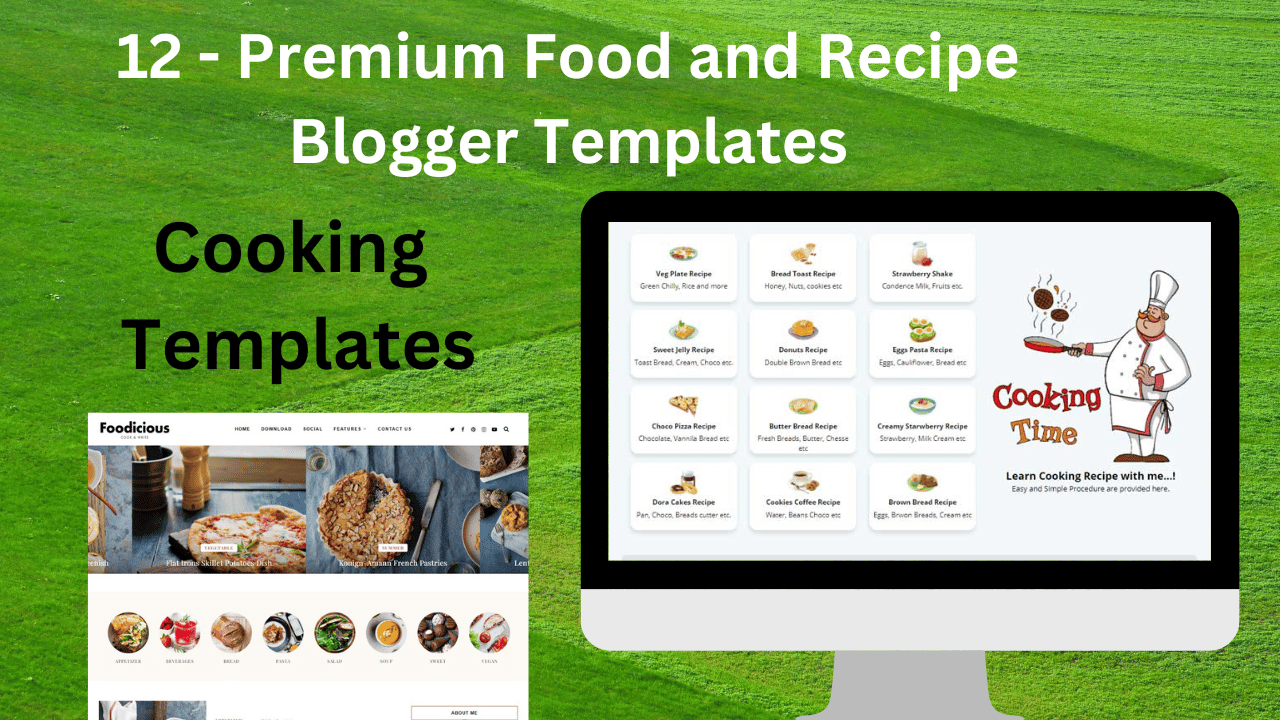 Cooking Food and Recipe Blogger Template